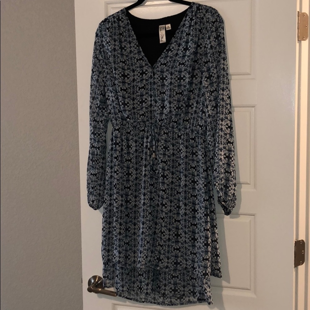 Tie dye pattern dress